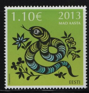 Estonia 2013 MNH Sc 723 1.10E Year of the Snake