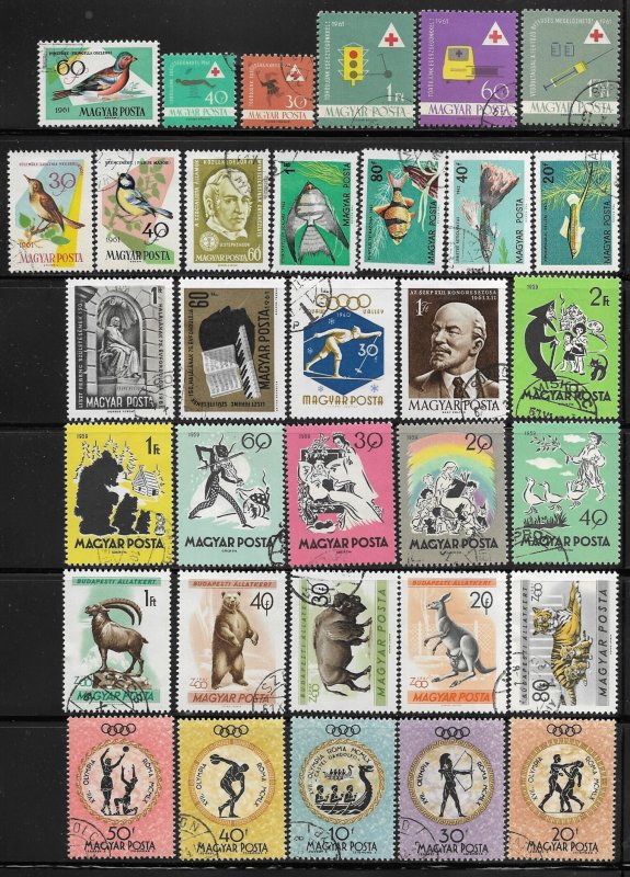 Hungary Europe Packet Lot of 33 all different Stamps Country Collection used