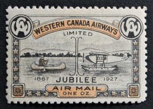 Canada #CL41 ERROR Color Shift Down MLH Western Canada Airways Jubilee Issue