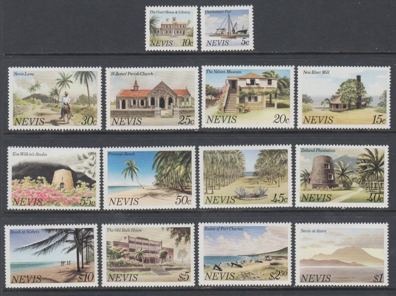 Nevis 121-134 MNH VF