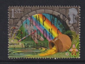 Great Britain  #1357 used 1991 symbols of good luck 1st  pot of gold / rainbow