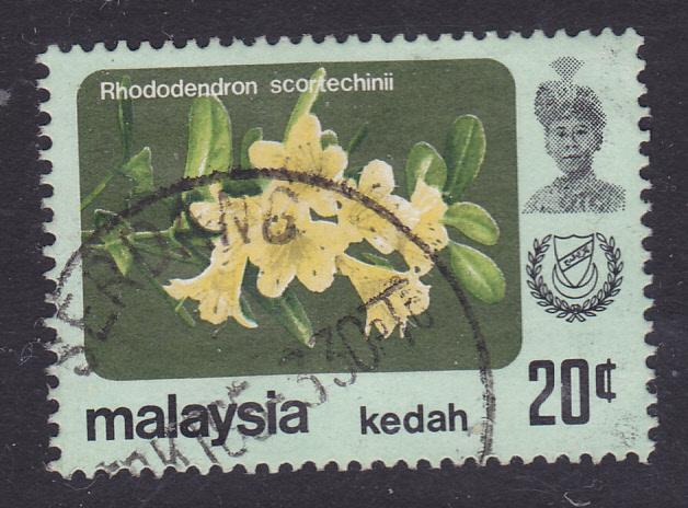 Malaysia -Kedah 1979 Flowers Rhododendron 20c -used