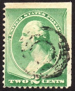 1887, US 2c, Washington, Used, Sc 213