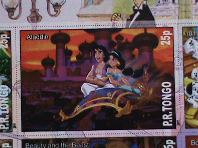 ​TONGA STAMP-FAMOUS DISNEY MOVIES-CARTOON-MNH STAMP SHEET #5