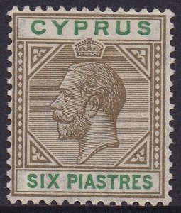 CYPRUS 1921 KGV 6PI WMK MULTI SCRIPT CA