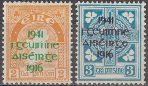 EDSROOM-21634 Ireland 118-119 H 1941 Complete 1916 Rebellion CV$38