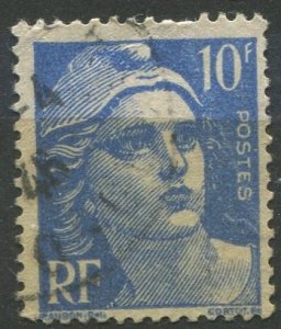 France Sc#546 Used, 10f ultra, Marianne (1946)