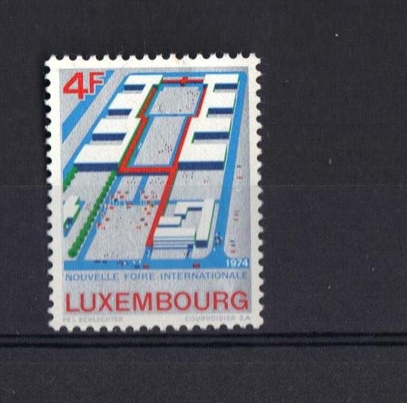 Luxembourg  MNH  1974 international fair diagram  complete