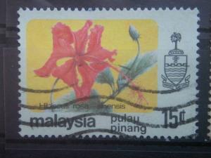 PENANG, 1979, used 15c, Flowers, Scott 85