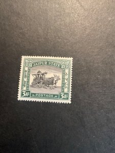 Stamps Indian States Jaipur Scott #29 hinged