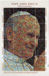 MICRONESIA 403 MNH S/S BIN $7.00 OVERSIZED POPE JOHN PAUL II