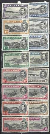 Ascension 1938-1953 SC 40-49 MNH/MLH SCV $203.00 Set