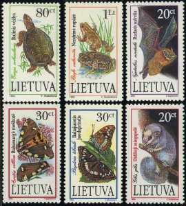 Lithuania #473-474 #500-501 #519-520 Endangered Species Nature Stamps Europe MLH