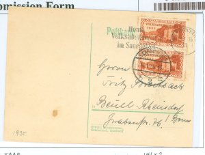 Saar 141 1935 postcard