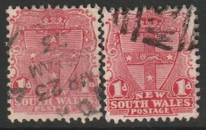 New South Wales 98d, 98f used