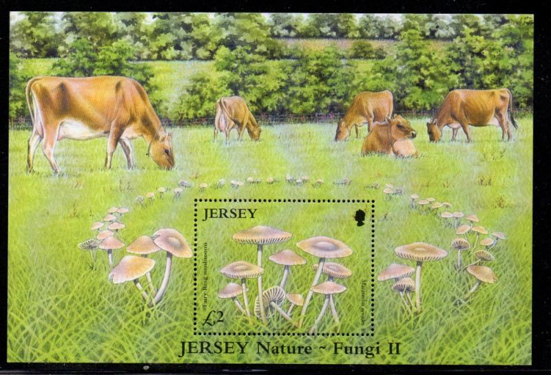 Jersey Sc 1189 2005 Mushrooms Cattle stamp sheet mint NH