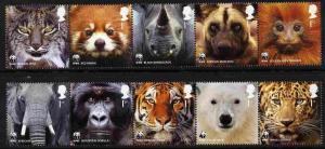 Great Britain 2011 WWF - World Wildlife Fund perf set of ...