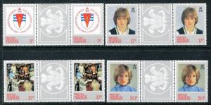 British Antarctic Territory 92-95 MNH Princess Diana 21st birthday 1982 x12067