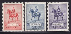 Australia Scott # 152 - 154 set VF never-hinged nice color cv $100 ! see pic !