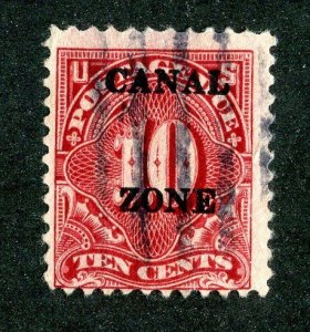 1924 Canal Zone Sc # J14 used cv. $50 ( 2488 WX )