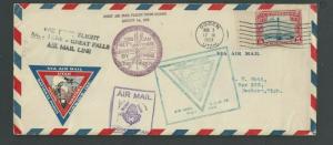 1928 Ogden UT 1st Airmail Flt From Ogden Via Airmail Nat Parks Airways Inc---