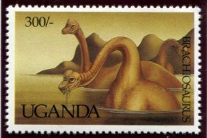 996-1005 Uganda Dinosaurs, MNH set of 10