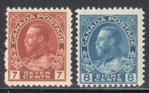 Canada  #114-115 MINT NH  C$285.00