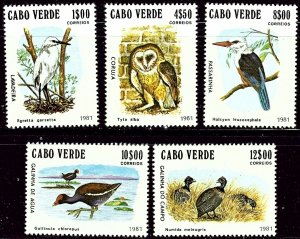 Cape Verde 436-40 MNH 1981 Birds (ak1861)