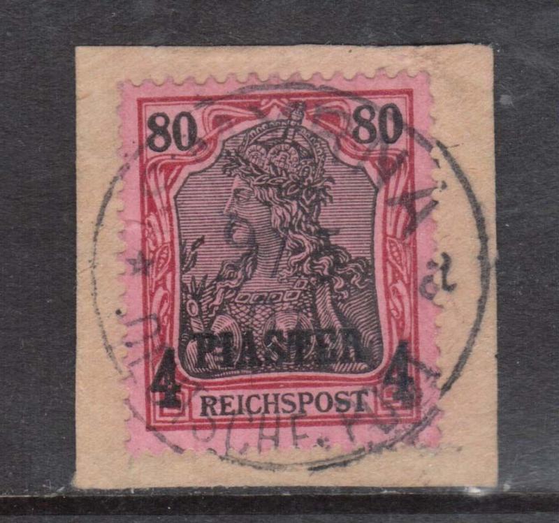 German Offices In Turkey #20 XF Used CDS Cancel On Piece