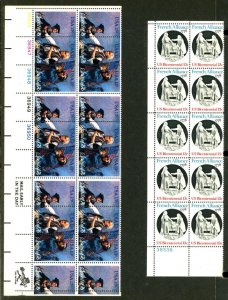 U.S. #MINT PL# PANES, MIXED CONDITION 