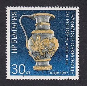 Bulgaria   #3242   cancelled  1987  artifacts   30s