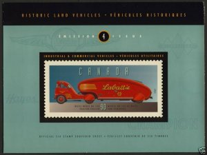 Canada 1604 folder MNH Vintage vehicle, Truck, Grader