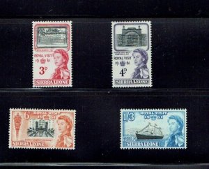 Sierra Leone: 1961, Royal Visit, MNH set.