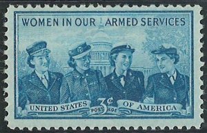 Scott: 1013 United States - Women in our Armed Forces - MNH