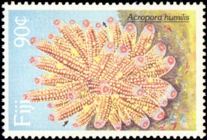 Fiji #607-610, Complete Set(4), 1989, Marine Life, Never Hinged