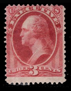 MOMEN: US STAMPS #O12 OFFICIAL MINT OG H SCARCE $700 LOT #81122*