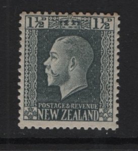 New Zealand  #160  MH  1916   King George V   1 1/2p  two diamonds