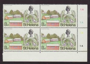 1968 St Helena 8d in Block of 4 U/M SG233