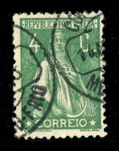 PORTUGAL -   MESAO-FRIO  Circle Date Stamp on Mi.225Cx 4c green CERES