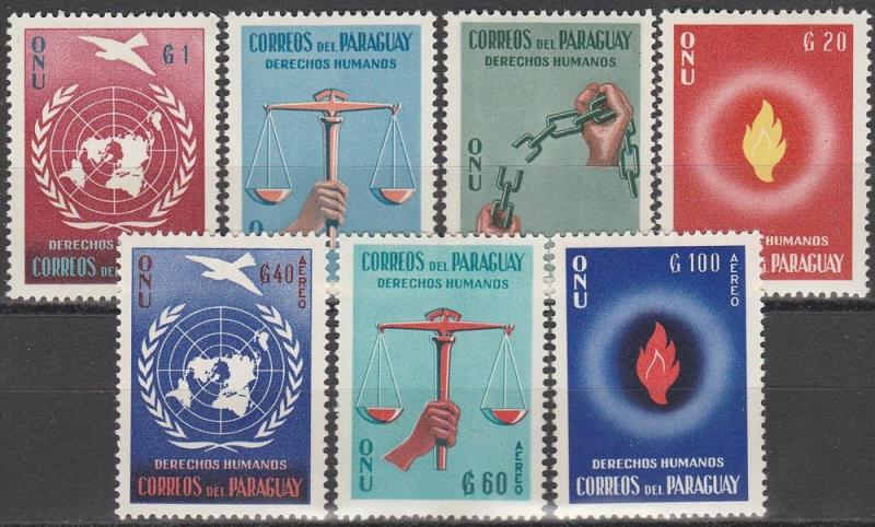 Paraguay #565-8, C269-71 MNH VF CV $2.75 (V3984)