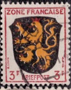 Germany -French Occupation 1945 -  4N2 Used