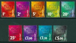 SGD102-D110, COMPLETE SET, NH MINT. Cat £45.