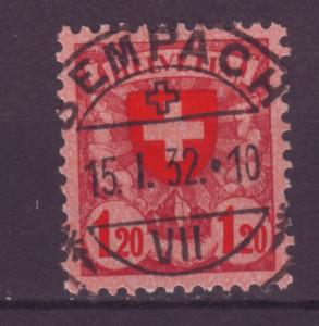 J12643 JLstamps 1924 switzerland part of set used #201 cross