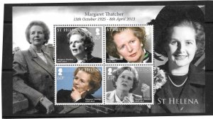 ST.HELENA SGMS1206 2013 MARGARET THATCHER  MNH