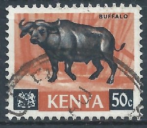 Kenya 1966 - 50c Buffalo - SG26 used