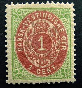 Danish West Indies, Scott 5f, Mint, Inverted Frame