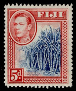 FIJI GVI SG258, 5d blue & scarlet, M MINT. Cat £42.