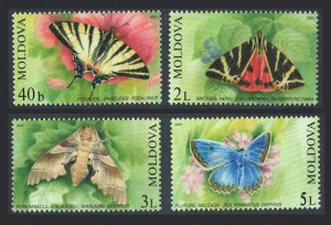 Moldova Butterflies and Moths 4v 2003 MNH SC#440-443 SG#455-458