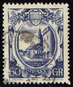 Poland #707 Town Hall of Zielona Gora; Used (0.25)