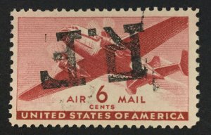 MOMEN: US STAMPS #C25 RF INVERTED MINT OG NH LOT #49395